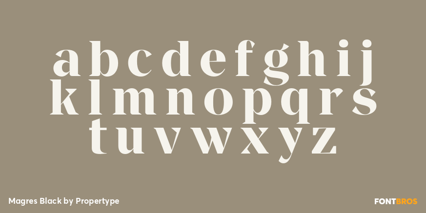 Magres Black Font Poster #3