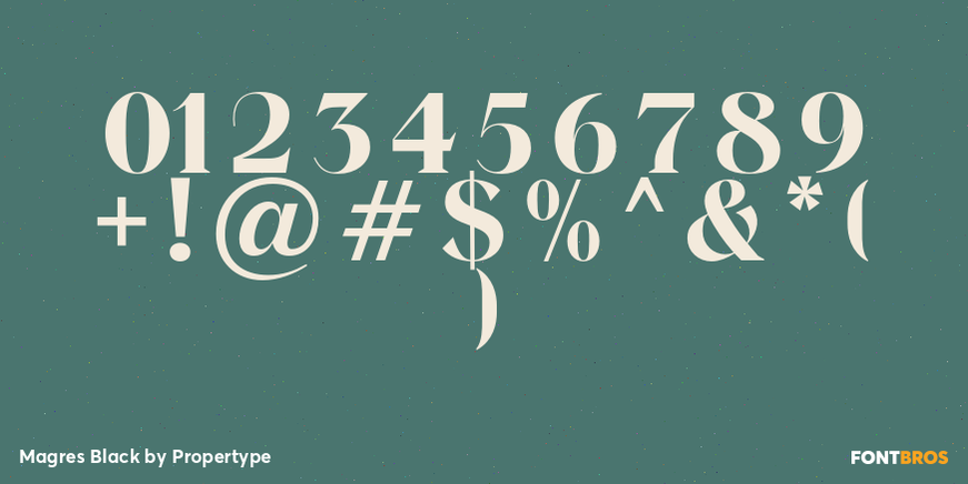 Magres Black Font Poster #4