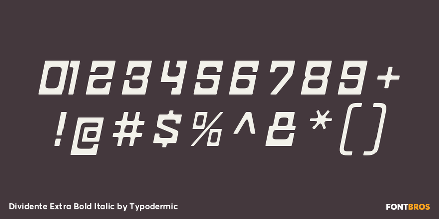 Dividente Extra Bold Italic Font Poster #4