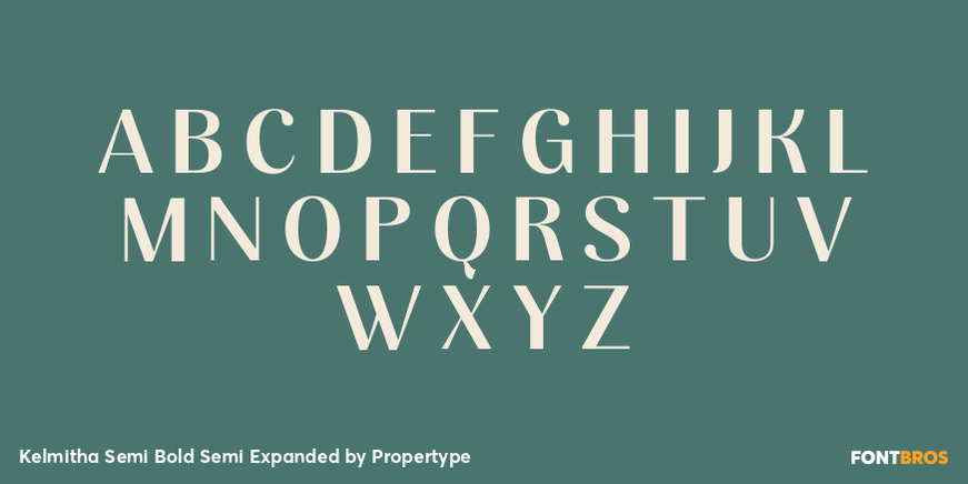 Kelmitha Semi Bold Semi Expanded Font Poster #2