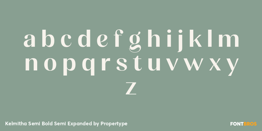 Kelmitha Semi Bold Semi Expanded Font Poster #3