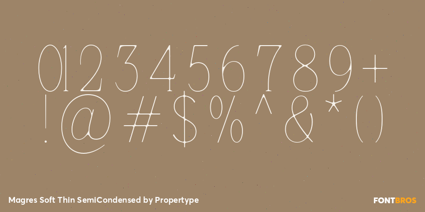 Magres Soft Thin SemiCondensed Font Poster #4