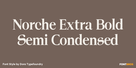 Norche Extra Bold Semi Condensed Thumbnail #1