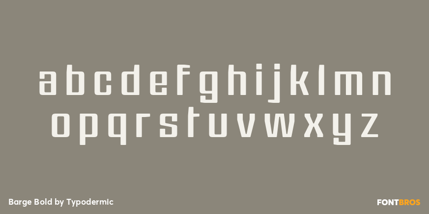 Barge Bold Font Poster #3