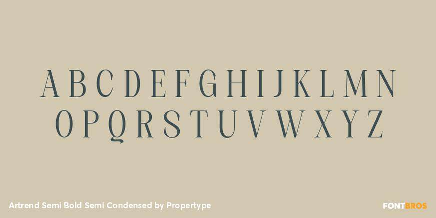 Artrend Semi Bold Semi Condensed Font Poster #2