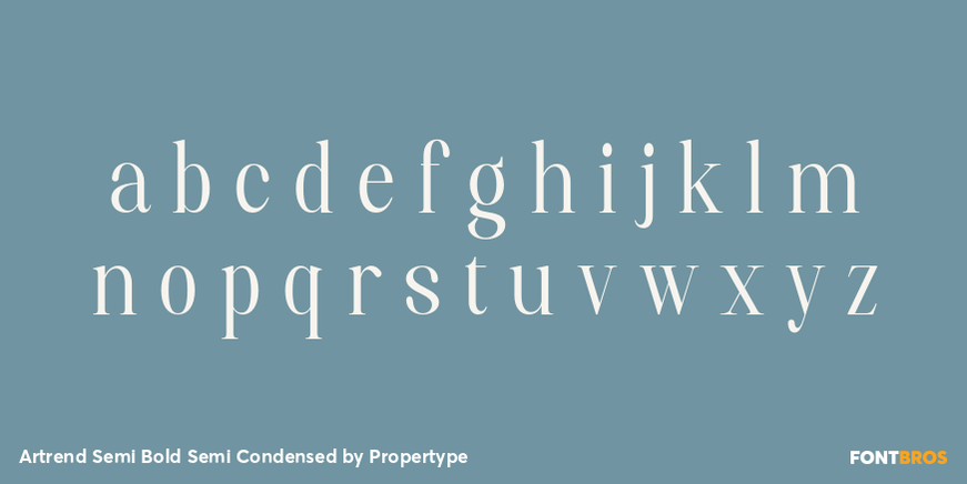 Artrend Semi Bold Semi Condensed Font Poster #3