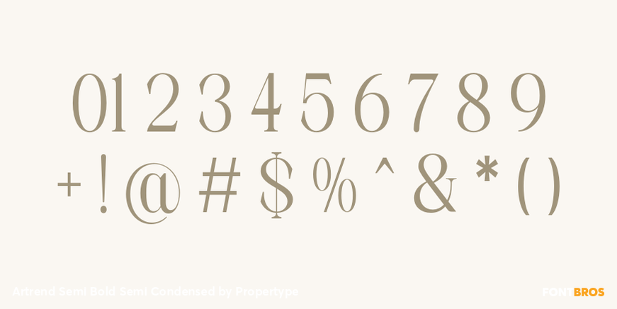 Artrend Semi Bold Semi Condensed Font Poster #4