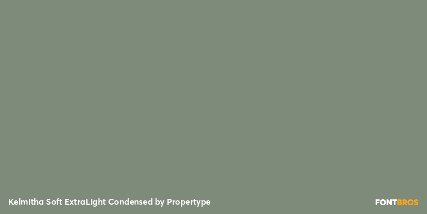 Kelmitha Soft Extra Light Condensed Font Poster #2