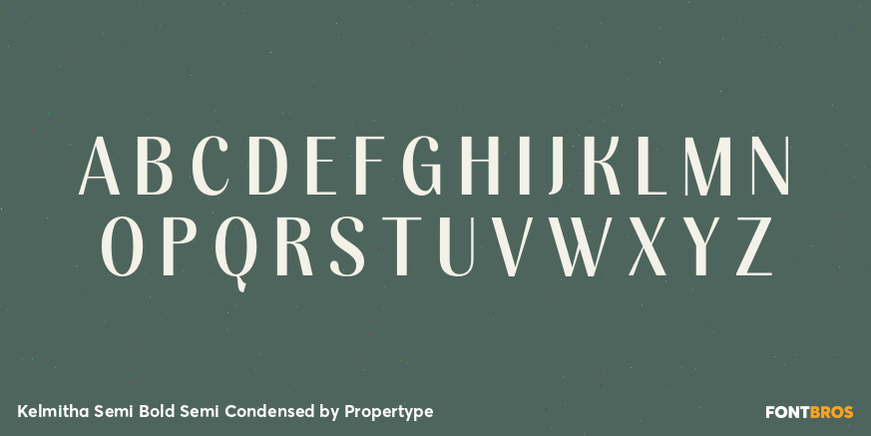 Kelmitha Semi Bold Semi Condensed Font Poster #2