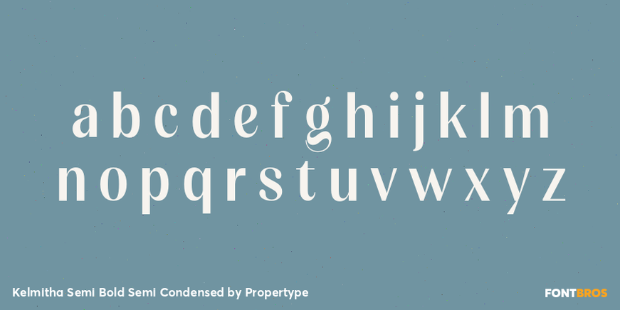 Kelmitha Semi Bold Semi Condensed Font Poster #3