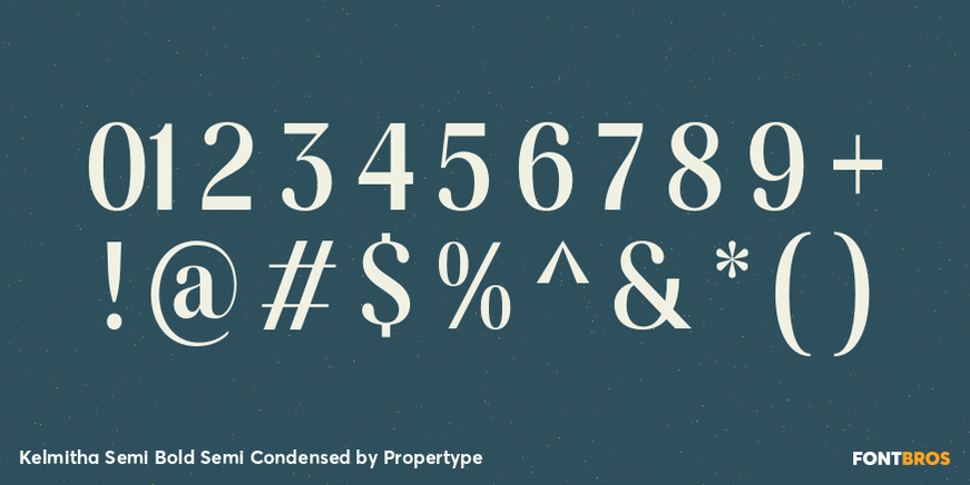 Kelmitha Semi Bold Semi Condensed Font Poster #4