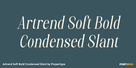 Artrend Soft Bold Condensed Slant Thumbnail #1