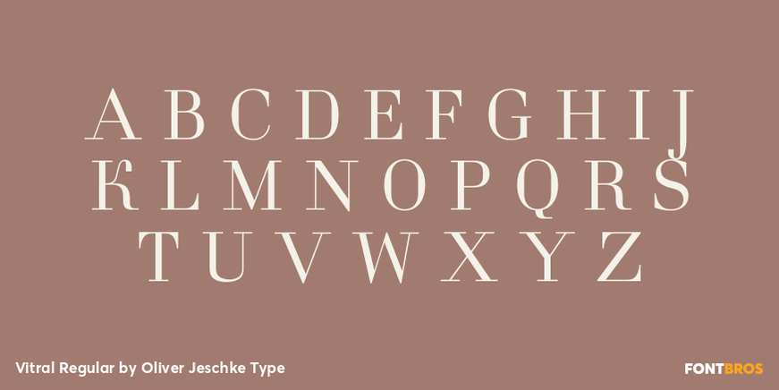 Vitral Regular Font Poster #2