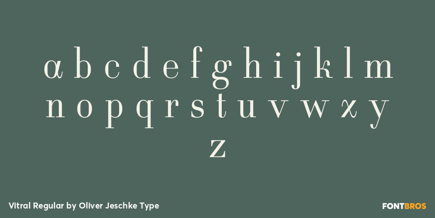 Vitral Regular Font Poster #3
