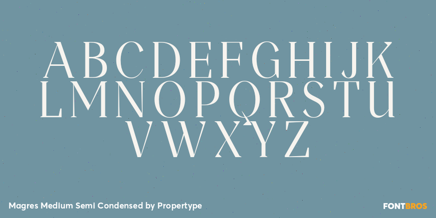 Magres Medium Semi Condensed Font Poster #2