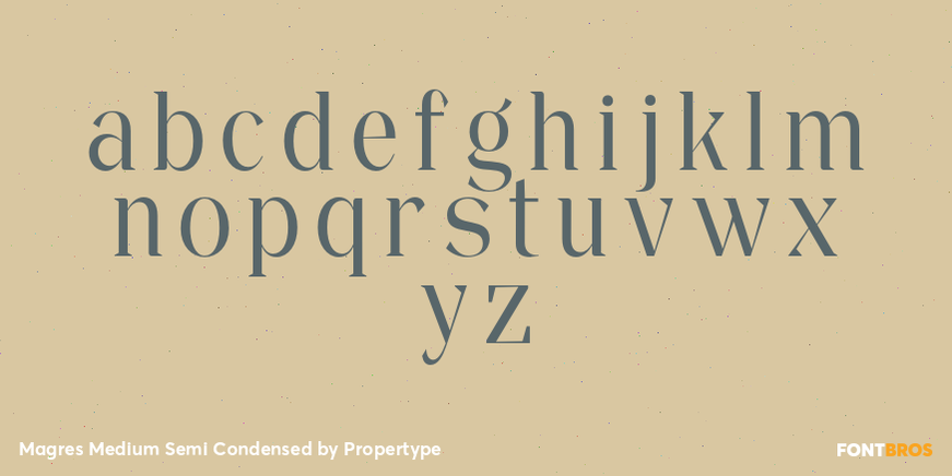 Magres Medium Semi Condensed Font Poster #3