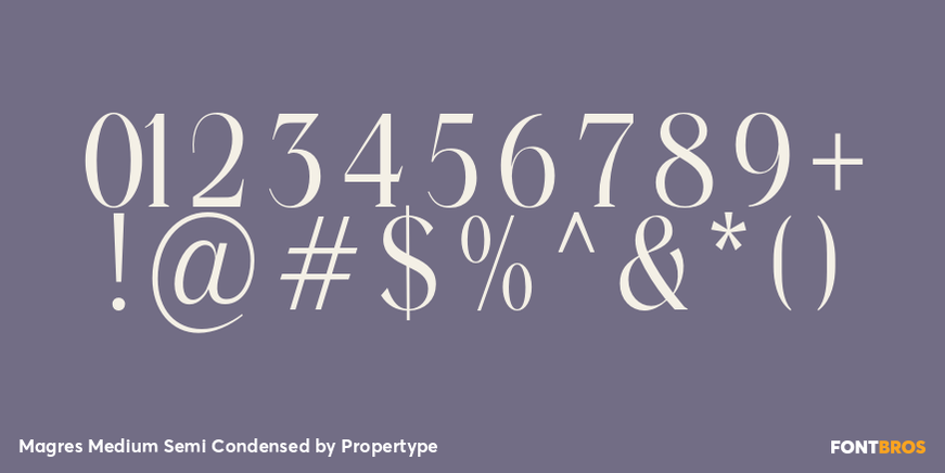 Magres Medium Semi Condensed Font Poster #4