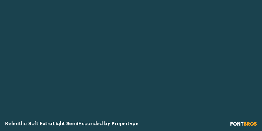 Kelmitha Soft Extra Light Semi Expanded Font Poster #2