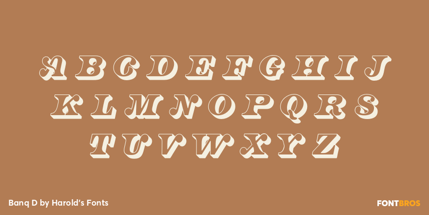 Banq D Font Poster #3