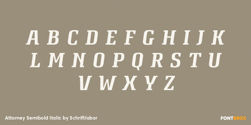 Attorney Semibold Italic Font Poster #2
