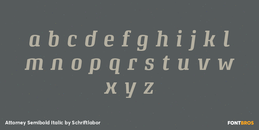 Attorney Semibold Italic Font Poster #3