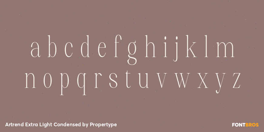Artrend Extra Light Condensed Font Poster #3