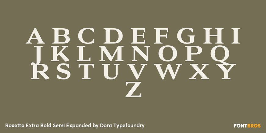 Roxetto Extra Bold Semi Expanded Font Poster #2