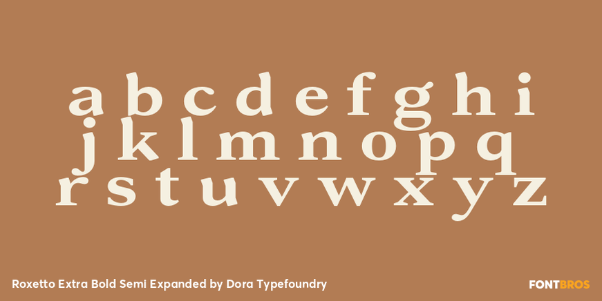 Roxetto Extra Bold Semi Expanded Font Poster #3