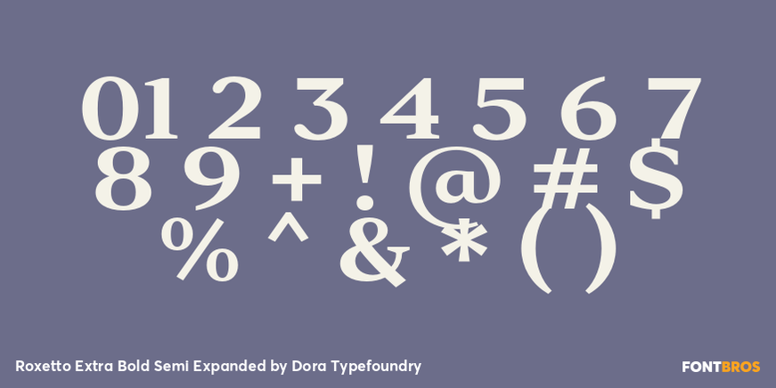 Roxetto Extra Bold Semi Expanded Font Poster #4