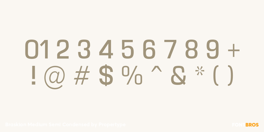 Braskion Medium Semi Condensed Font Poster #4