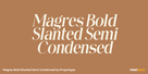 Magres Bold Slanted Semi Condensed Thumbnail #1