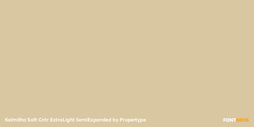 Kelmitha Soft Contrast Extra Light Semi Expanded Font Poster #4