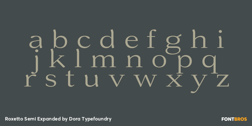 Roxetto Semi Expanded Font Poster #3
