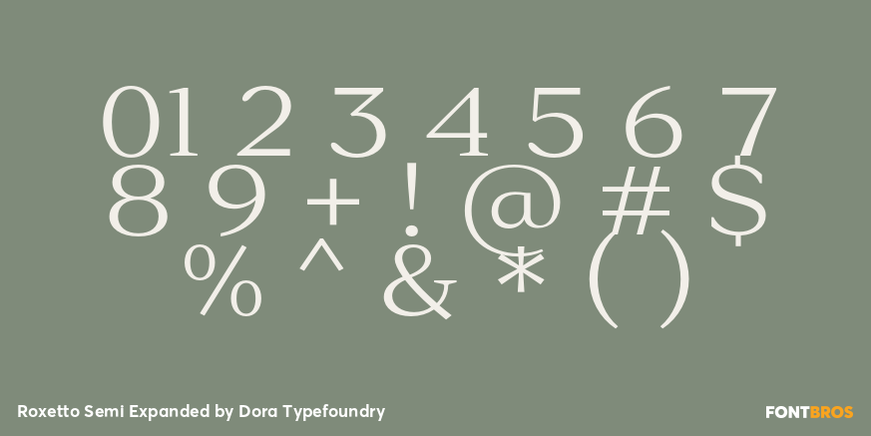 Roxetto Semi Expanded Font Poster #4