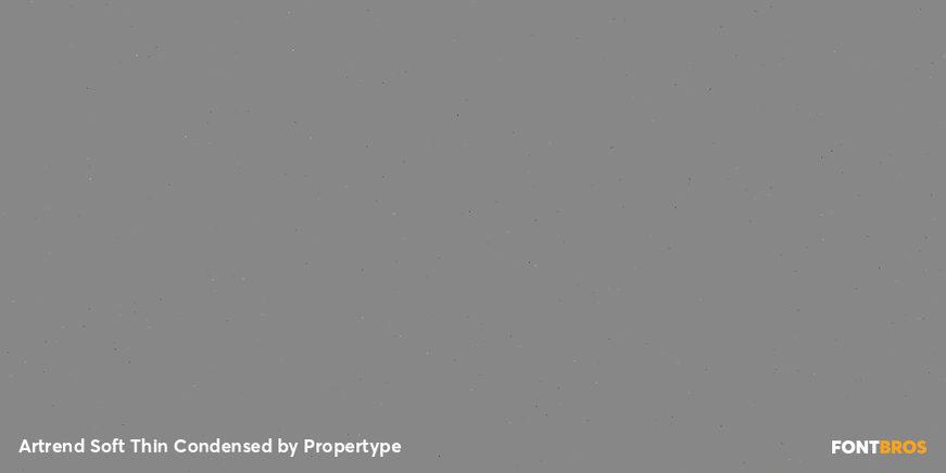 Artrend Soft Thin Condensed Font Poster #2
