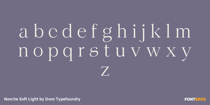Norche Soft Light Font Poster #3