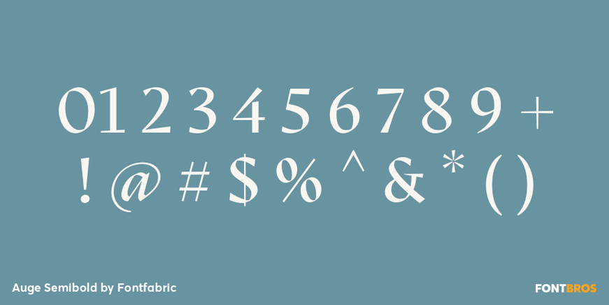 Auge Semibold Font Poster #4