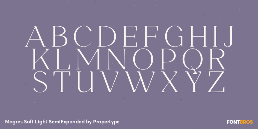 Magres Soft Light SemiExpanded Font Poster #2