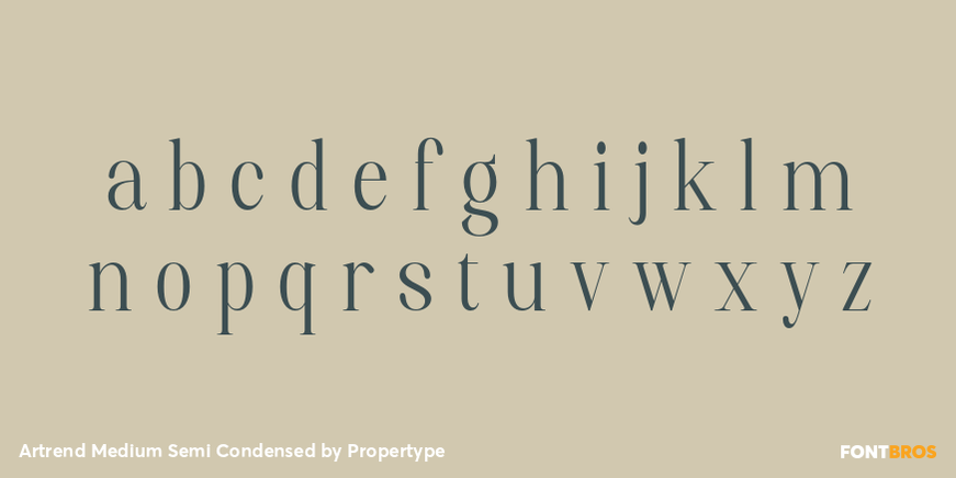 Artrend Medium Semi Condensed Font Poster #3