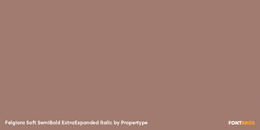 Felgiora Soft SemiBold ExtraExpanded Italic Font Poster #3