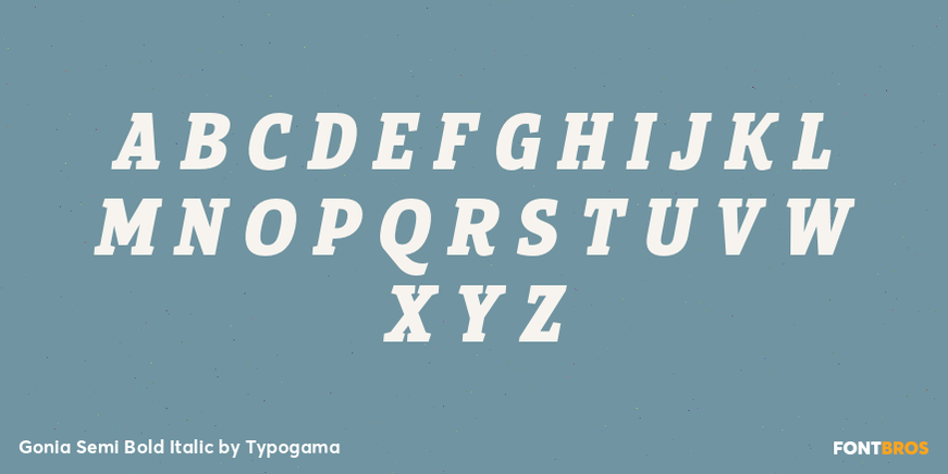 Gonia Semi Bold Italic Font Poster #2