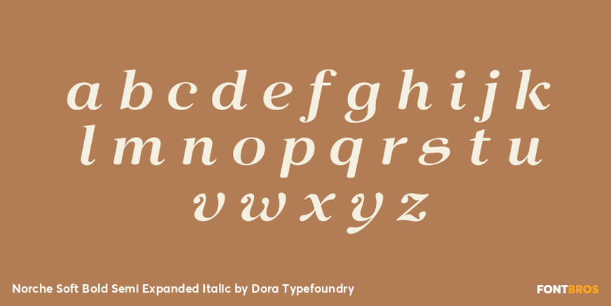 Norche Soft Bold Semi Expanded Italic Font Poster #3