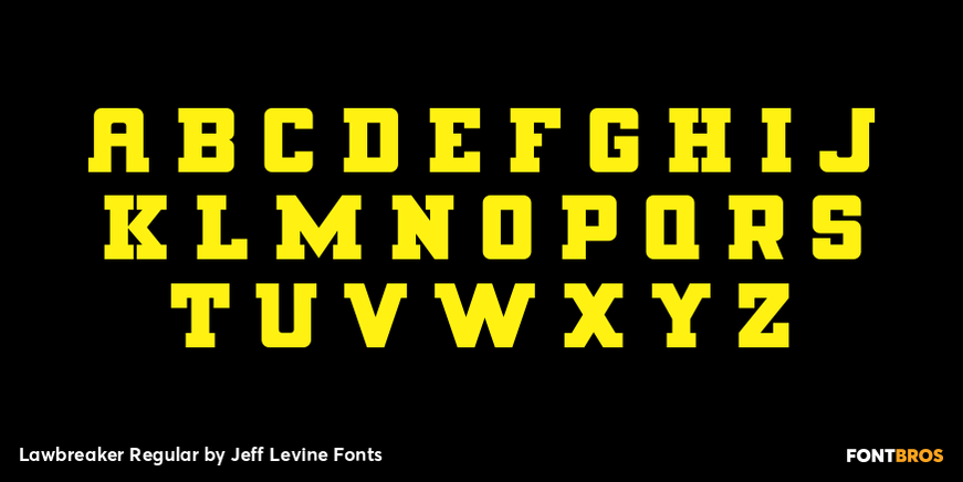 Lawbreaker Regular Font Poster #2