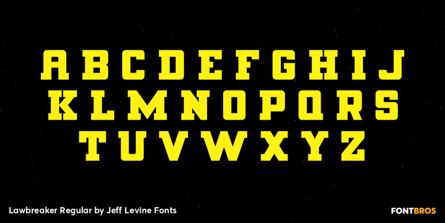 Lawbreaker Regular Font Poster #3