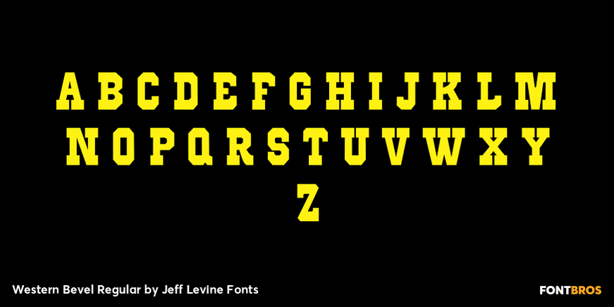 Western Bevel Regular Font Poster #3