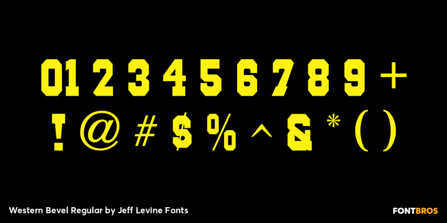 Western Bevel Regular Font Poster #4