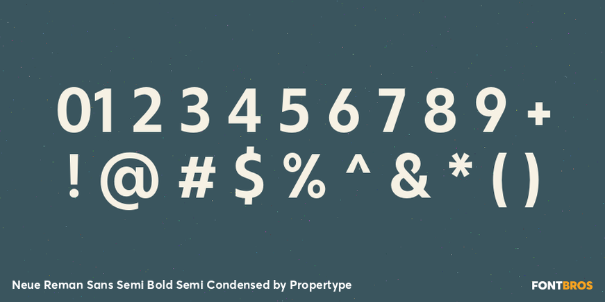 Neue Reman Sans Semi Bold Semi Condensed Font Poster #4