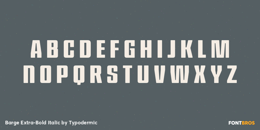 Barge Extra-Bold Italic Font Poster #2