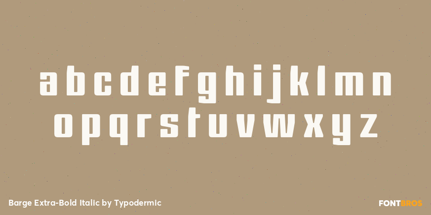 Barge Extra-Bold Italic Font Poster #3