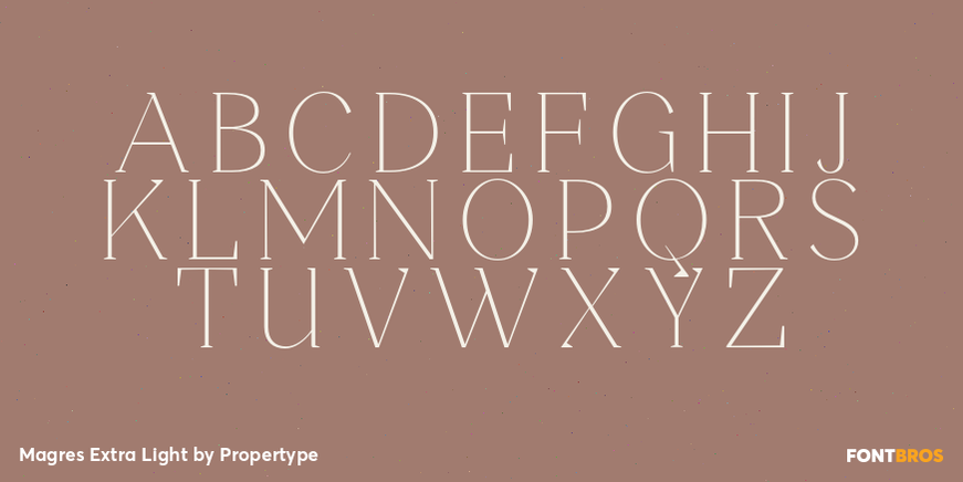 Magres Extra Light Font Poster #2